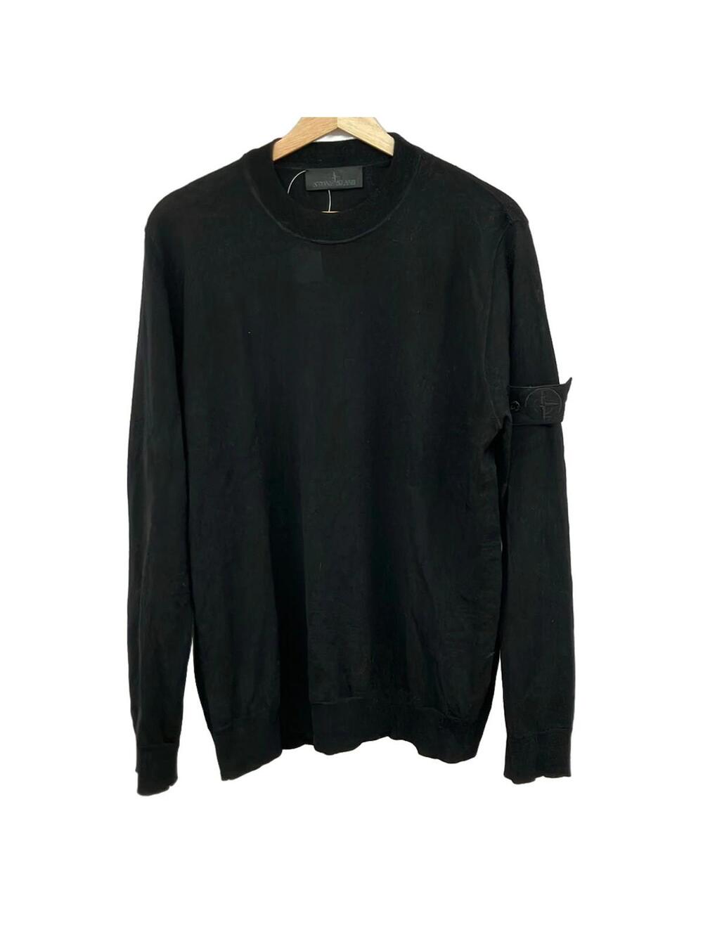 Stone Island Black Men's Sweater #319805S50B